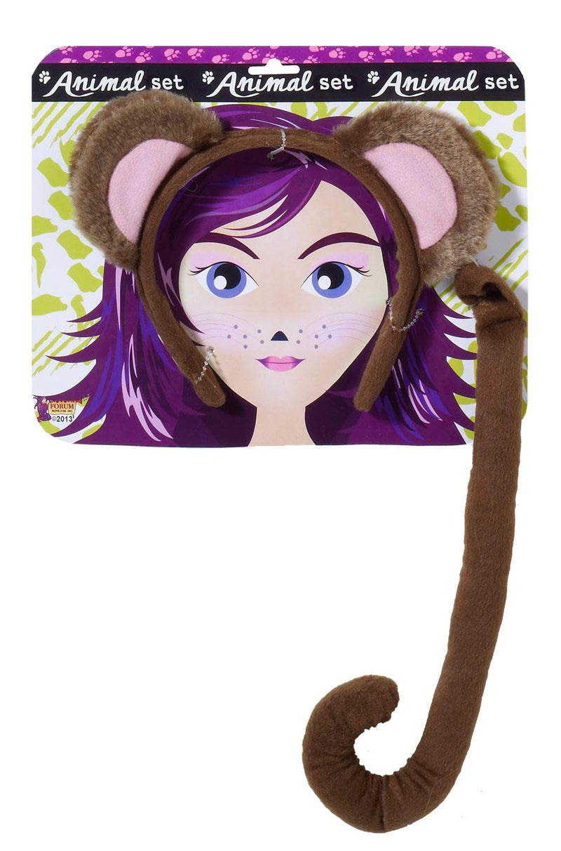 Rubies Monkey Headpeice and Tail for Adults, Unisex No Size